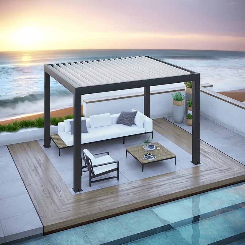Aluminium Gazebo With Louvered Roof price Aluminium Gazebo With Louvered Roof price